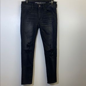 American Eagle Dark Gray Skinny Jeggings (J 103)